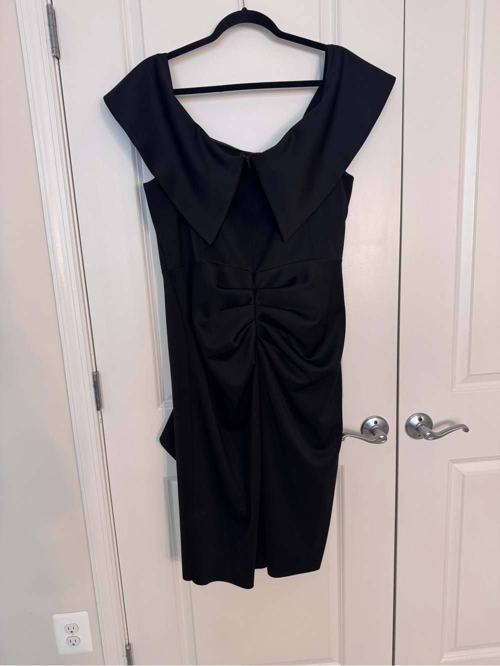 Xscape Black Ruffle Sheath Dress - Picture 2 of 4